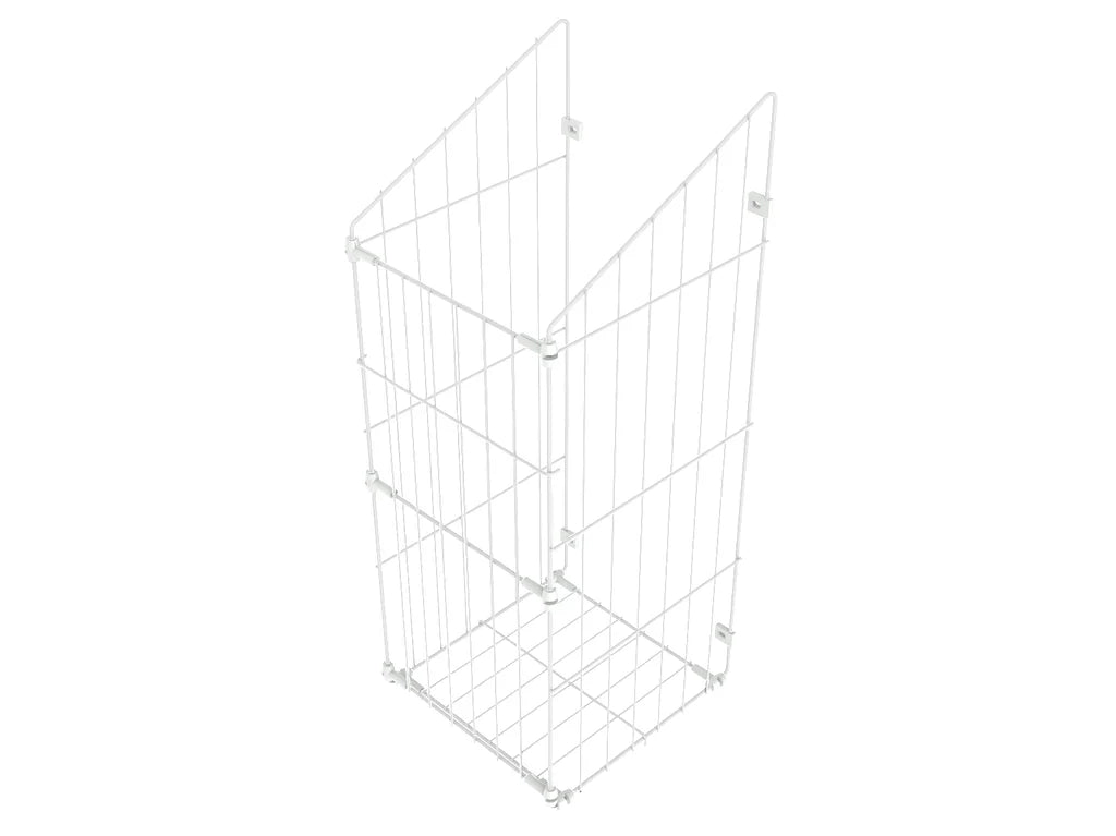 Skládací koš na prádlo 50 cm - bílý