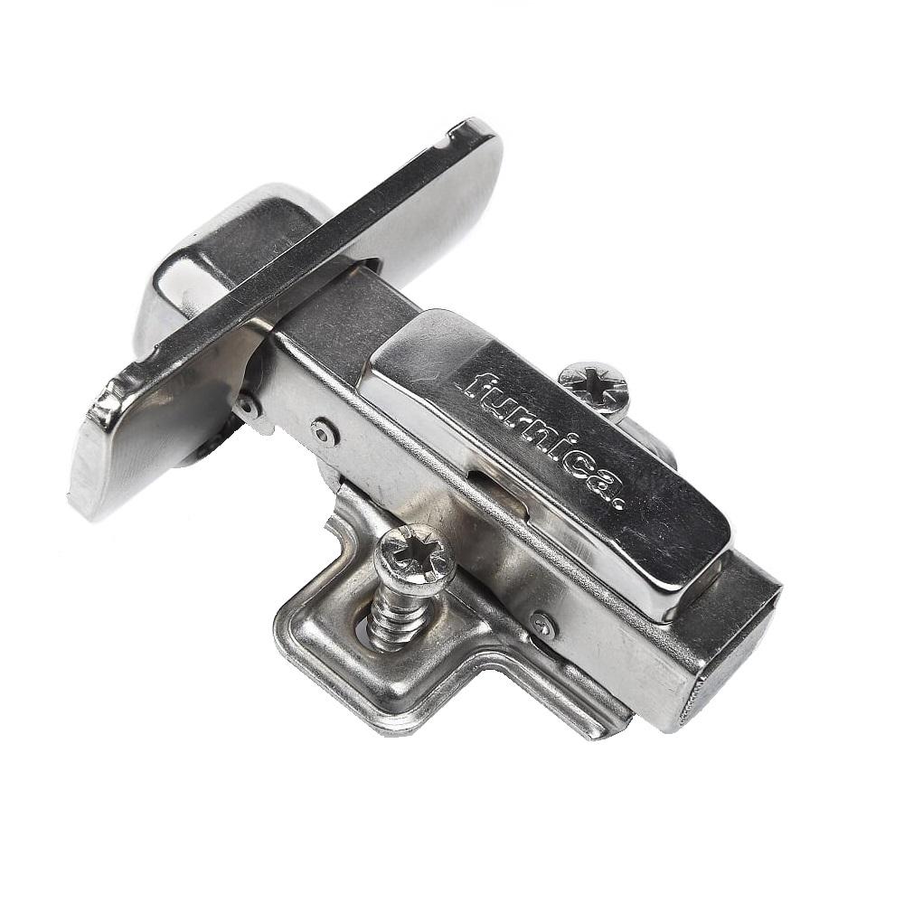 110° Soft-Close pantový zámek, H0 montážní deska s EURO šrouby a kryty, překryté dveře