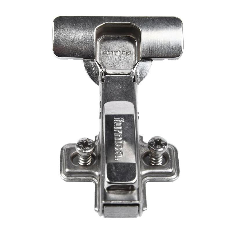 110° Soft-Close pantový zámek, H0 montážní deska s EURO šrouby a kryty, překryté dveře