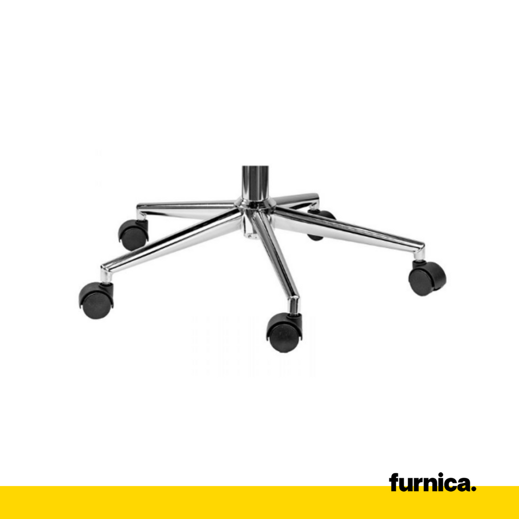 EDMONDO - Kancelářská židle s potahem z potištěného sametu s výplní - šedá barva s chromovými nohami