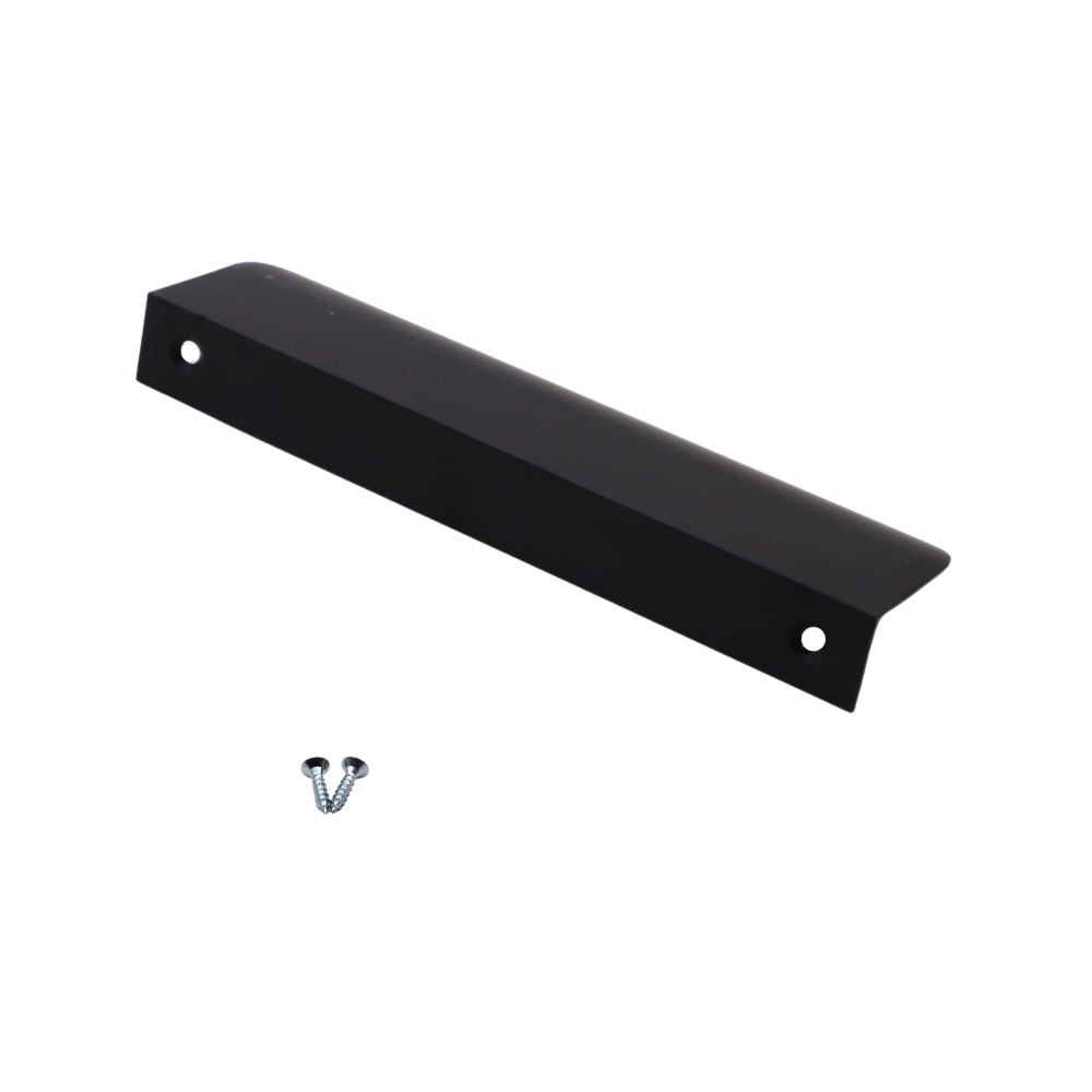 Okrajový úchop s kulatým profilem, délka 128 mm (celková délka 148 mm) - matně černý.