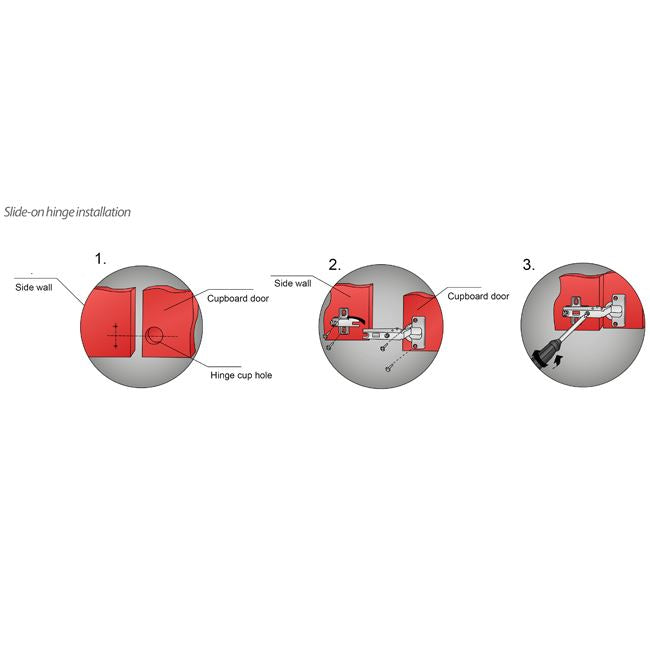 165º pantový zámek, montážní deska H2 s EURO šrouby, překryté dveře