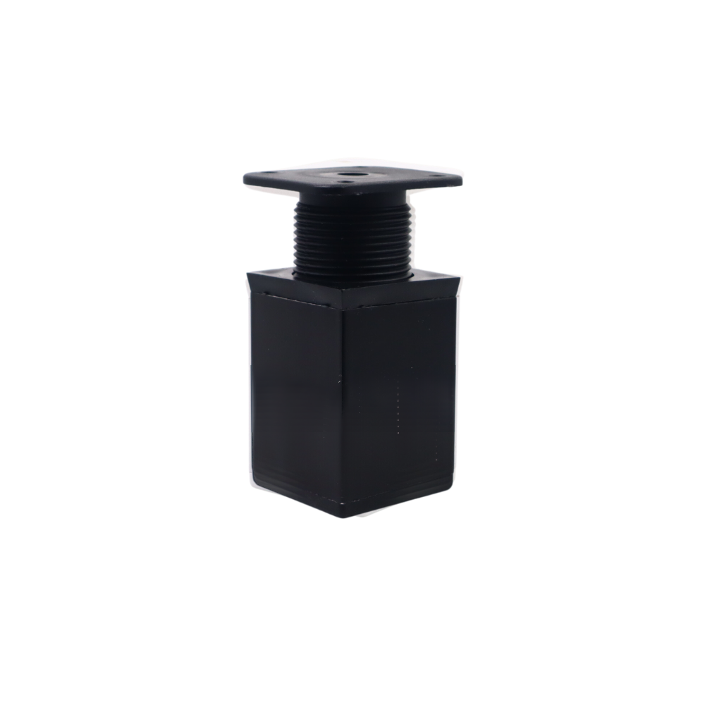 Čtvercová noha nábytku 40x40mm - H60mm - černá (2) – Furnica