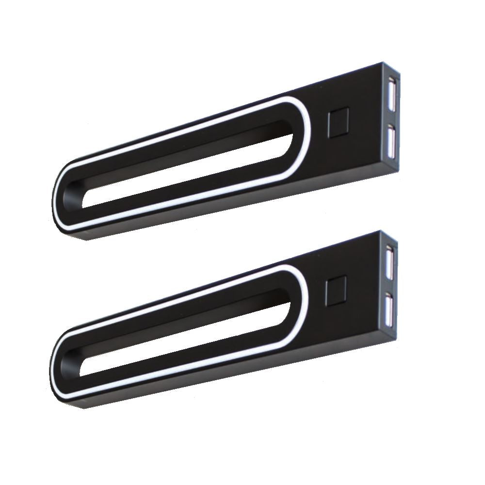 2 ložnice LED lampy s USB + napájecím zdrojem (F01)