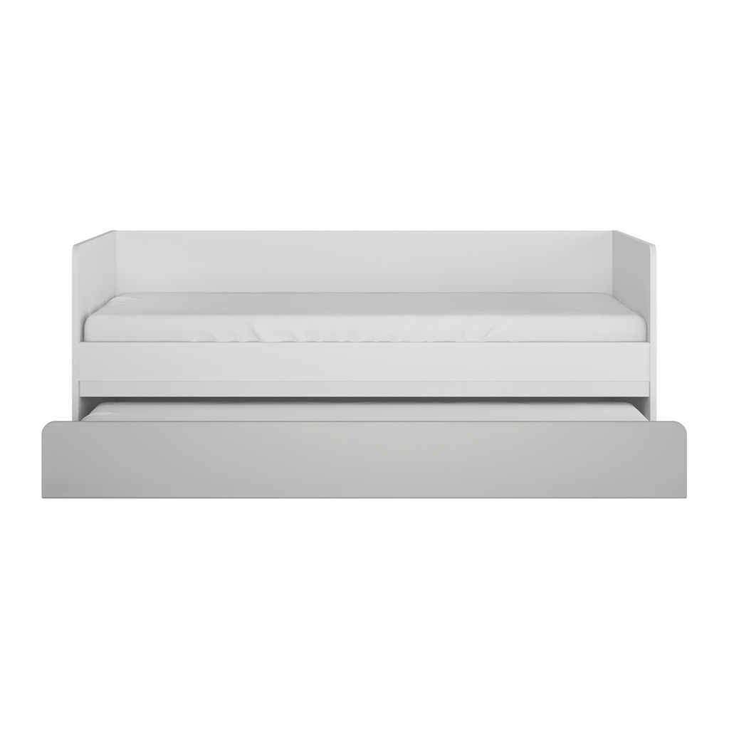 ALBI - Sada nábytku do dětského pokoje - bílý mat / chladně šedý lesk