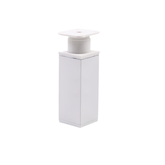 Čtvercová noha nábytku 40x40mm - H100mm bílá (2) – Furnica