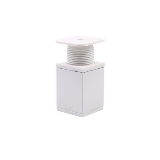 Čtvercová noha nábytku 40x40mm - H60mm - Bílá (2) – Furnica
