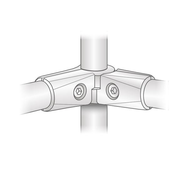 25mm poloviční S-Type konektor, chrom