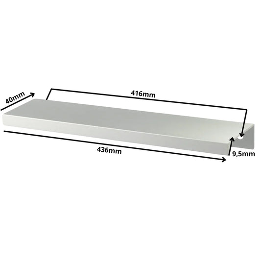 Profilová rukojeť Edge Grip FE06 416 mm (celková délka 436 mm) - elektrolyticky leštěná