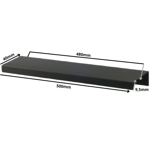 Profilová rukojeť Edge Grip FE06 480 mm (celková délka 500 mm) - matná černá
