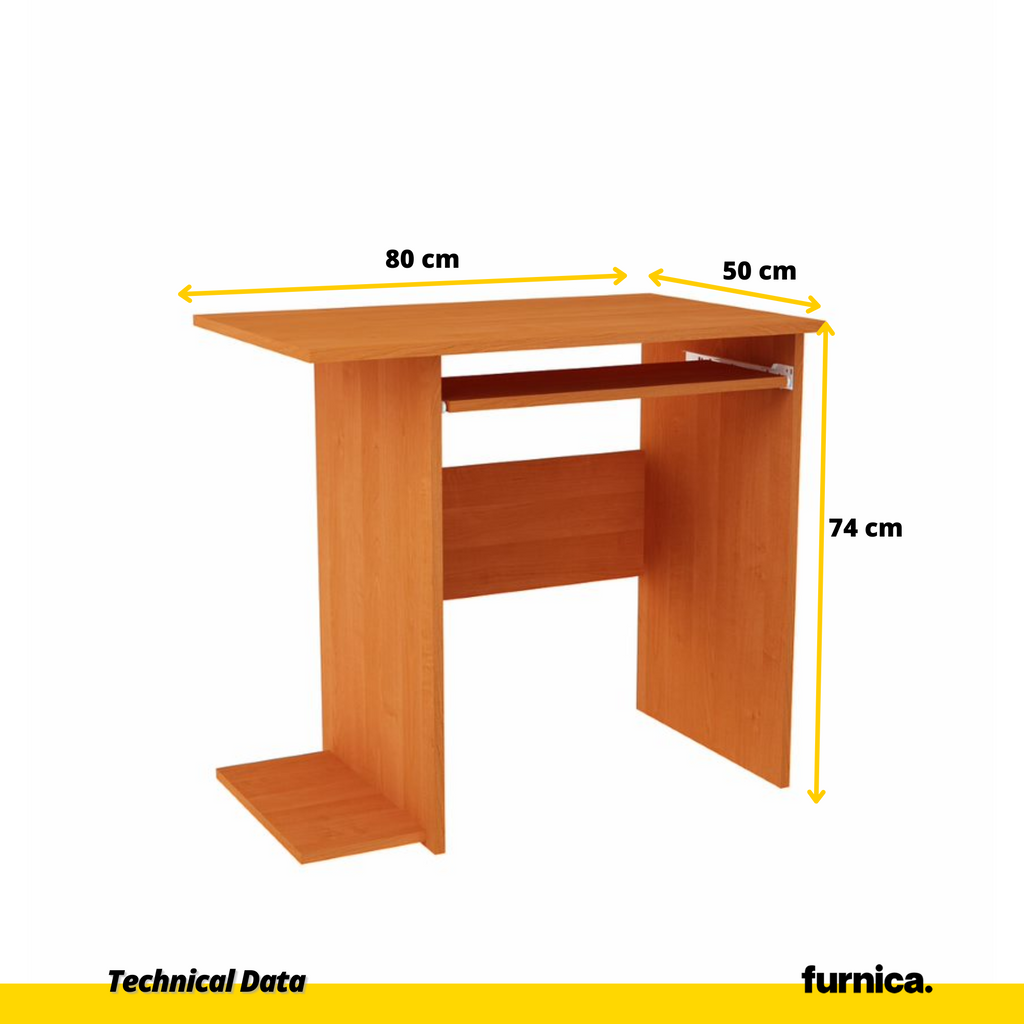 BILLY - Počítačový stůl s výsuvnou klávesnicí - Olše V74cm Š80cm H50cm