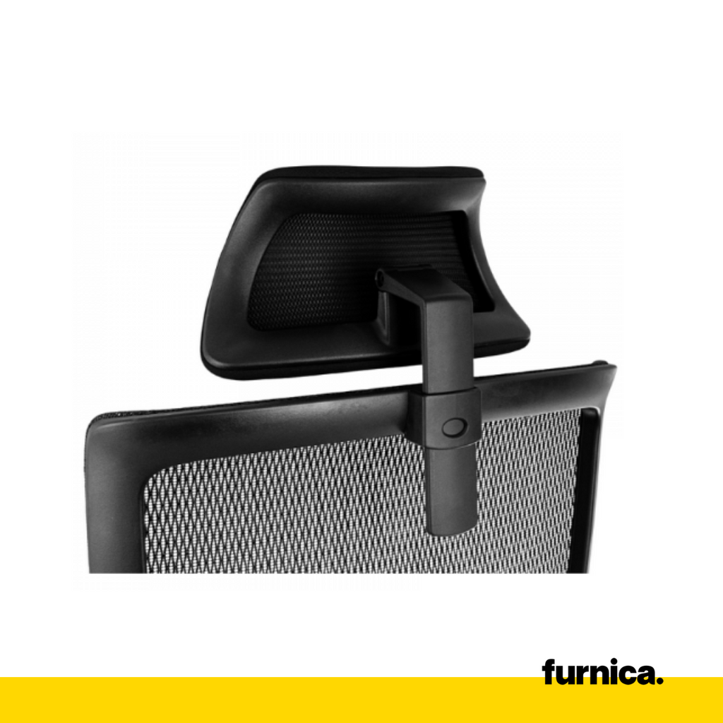 FILIPPO I - Kancelářská židle potažená vysoce kvalitním mikrosíťovým materiálem - černá H134cm W64cm