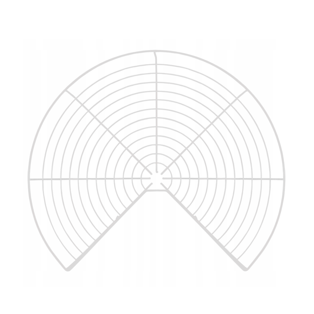 2 patrové rohové otočné koše 3/4 - 690 mm - bílé