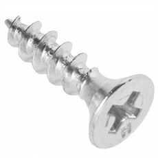 Dřevěné šrouby PH2 4,0x16 mm bílý zinek (1000 ks)