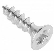 Dřevěné šrouby PZ2 4,0x16mm bílý zinek (1000 ks)