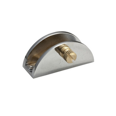 Držák skleněné police polokruhový III - saténový