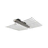 Výsuvný dvojitý věšák na kalhoty s tlumeným zavíráním - šedý