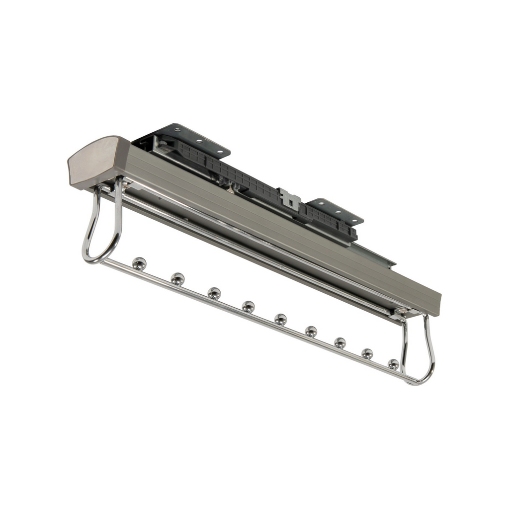 Výsuvný závěs na šatník s tlumeným zavíráním - šedá