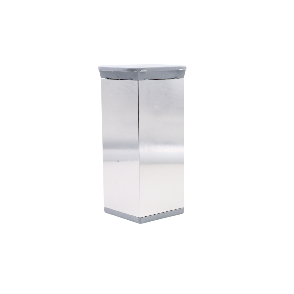 Čtvercová noha nábytku 40x40mm - H100mm - chrom