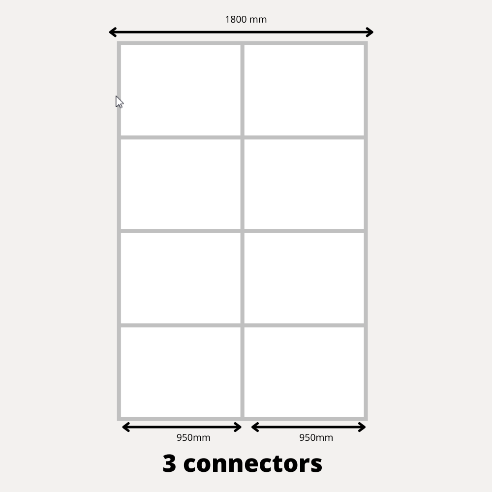2x Posuvné dveře na šatní skříň - V: až 2750 mm Š: 1800 mm - MFC