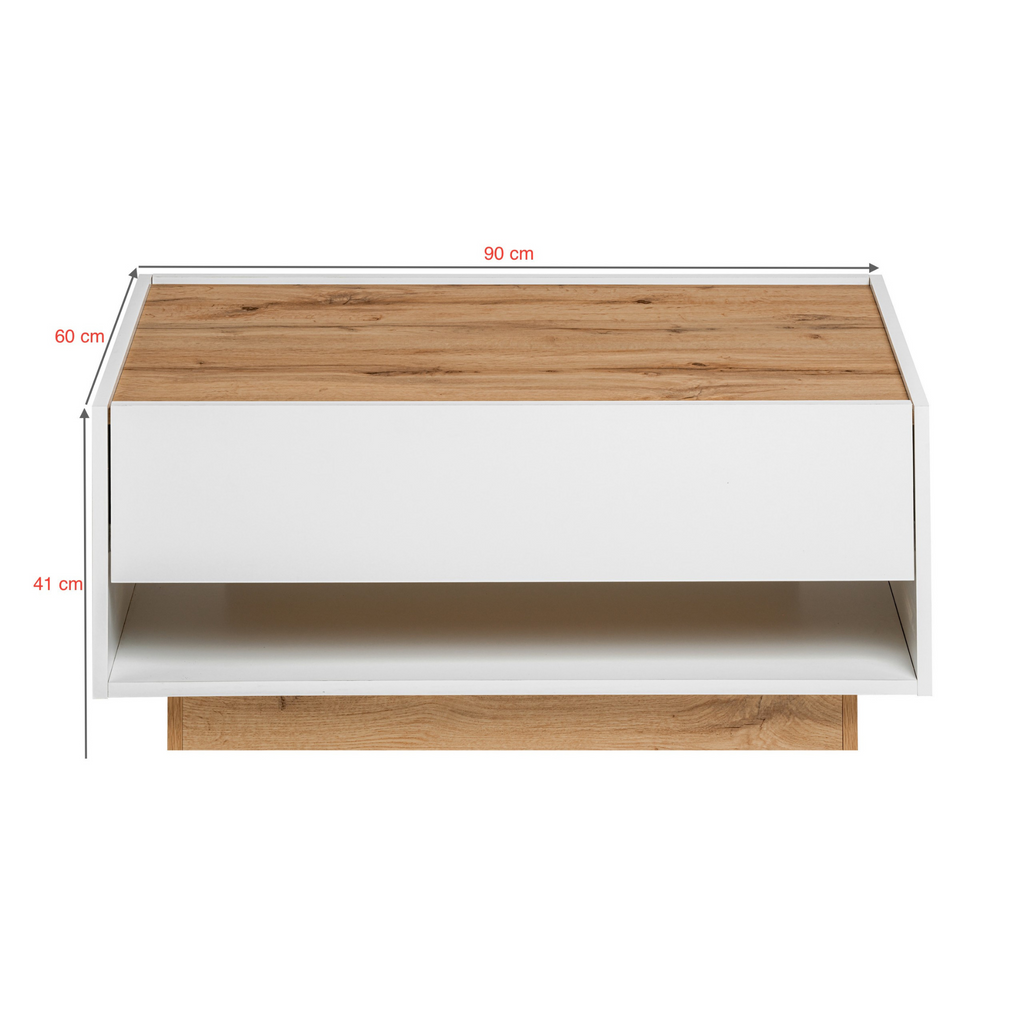 CARLO VI - Sada nábytku do obývacího pokoje - bílý mat / Wotan dub