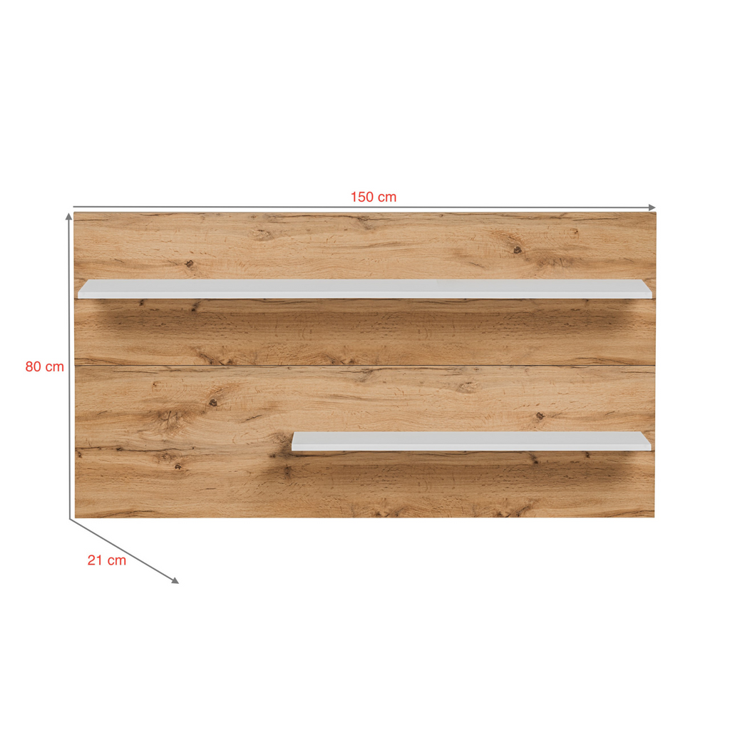 CARLO VI - Sada nábytku do obývacího pokoje - bílý mat / Wotan dub