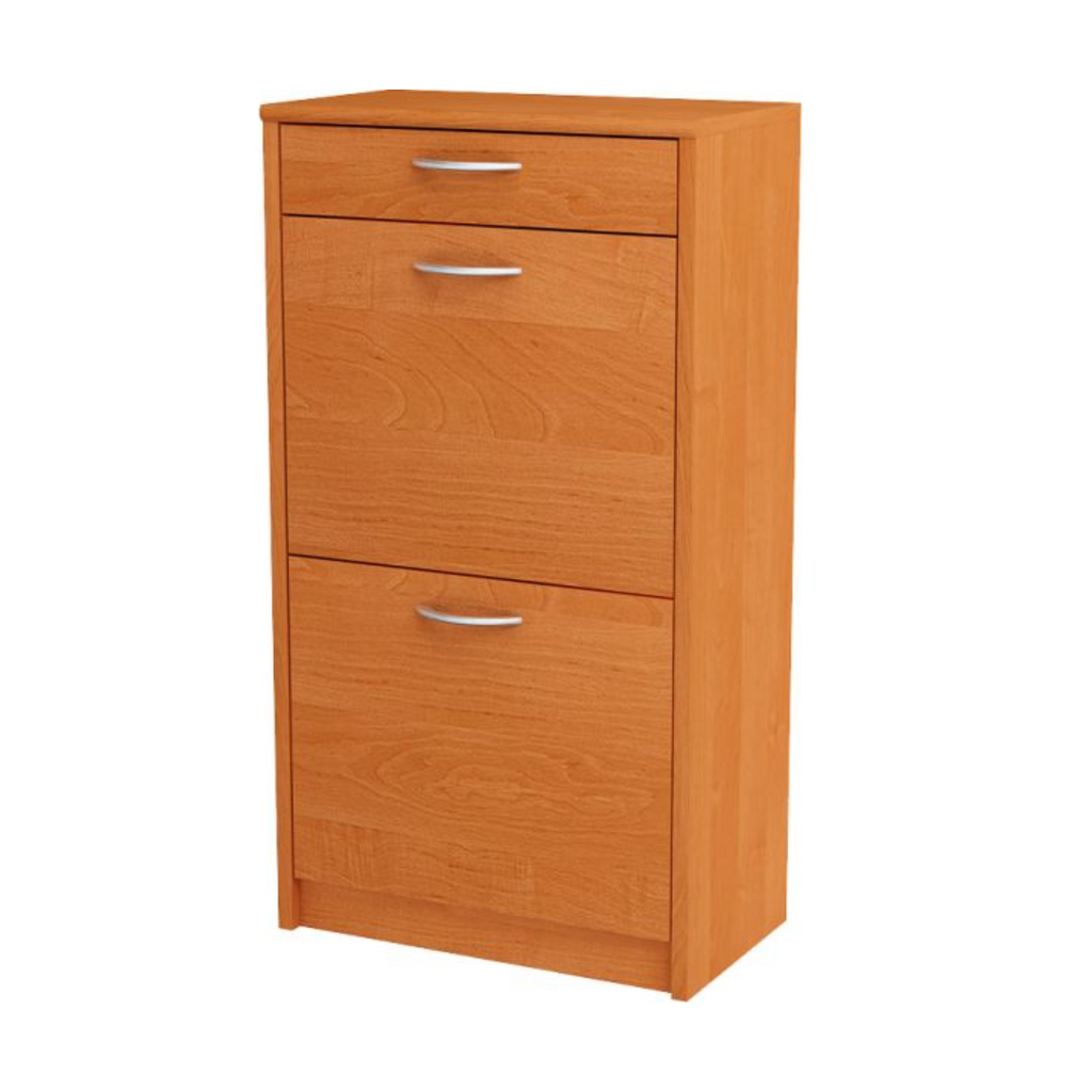 JULIA - Botník na boty s 1 šuplíkem a 2 úložnými patry - Olše V92cm Š50cm H28cm