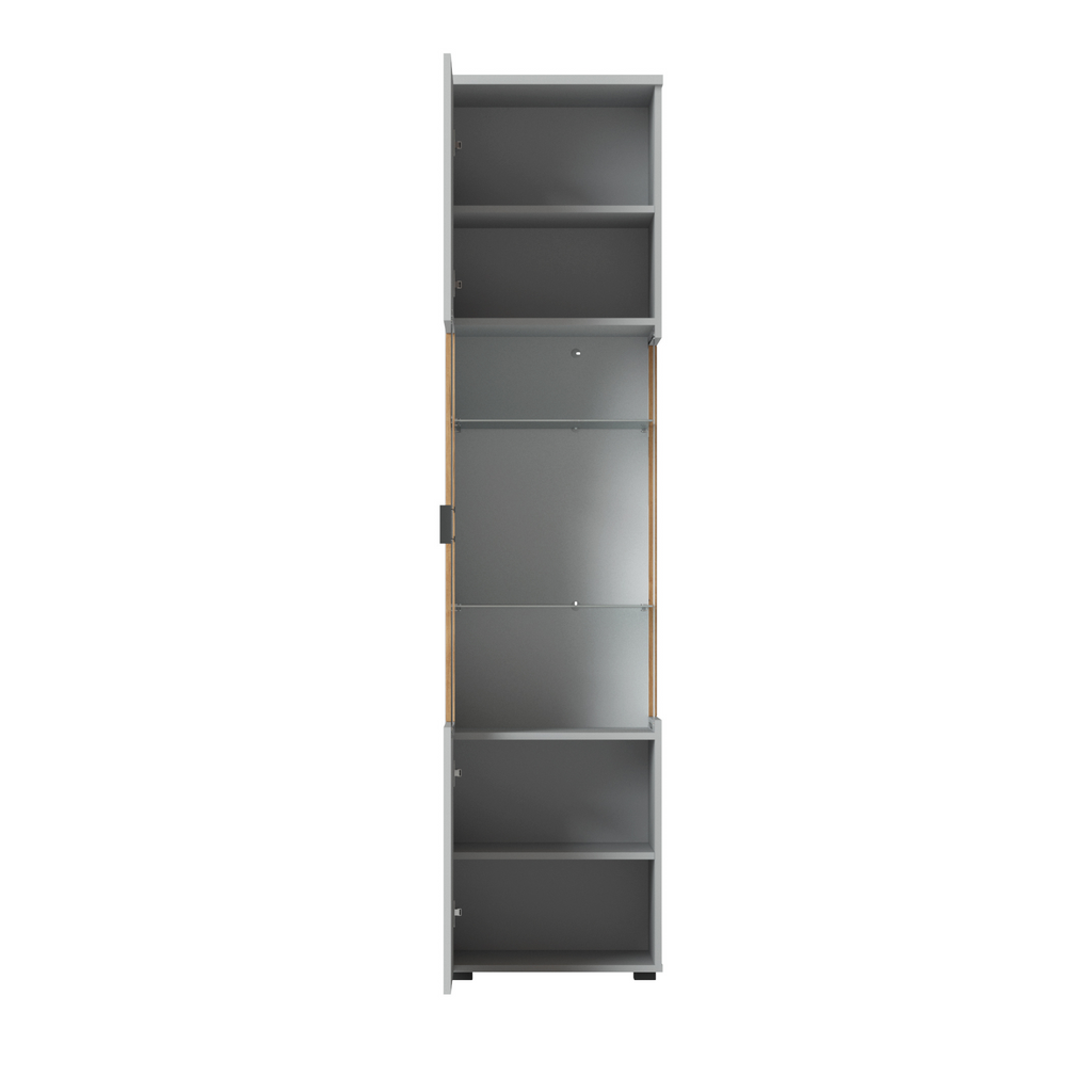 VERO - Sada nábytku do obývacího pokoje - Popelově šedá / Pobřežní dub Evoke