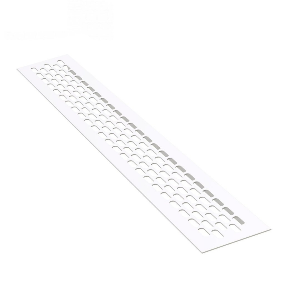 Hliníková větrací mřížka 480x80mm - bílá