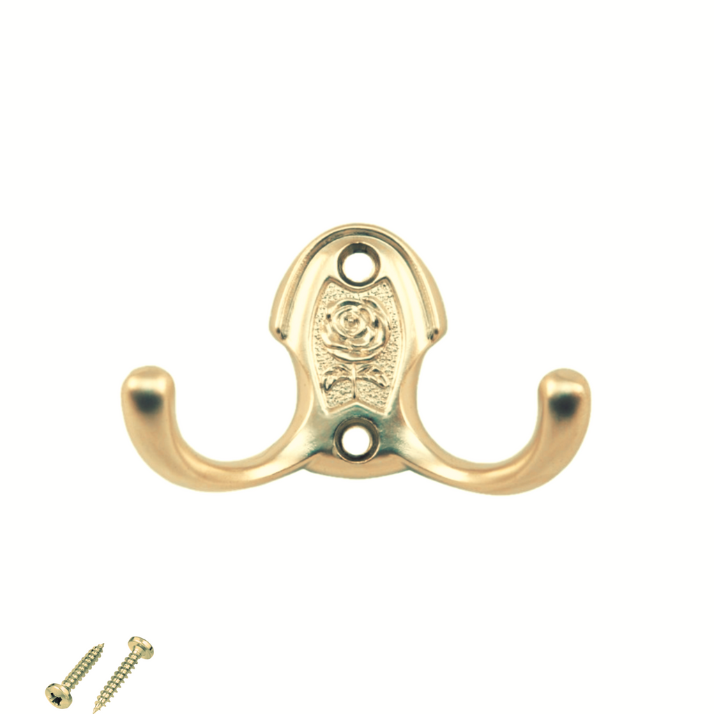 Dvojitý háček na župan - 46 mm - mosaz