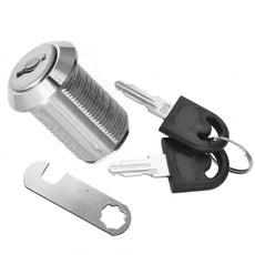 Skříňový zámek s háčkovou kamerou 19x25mm, chromovaný.