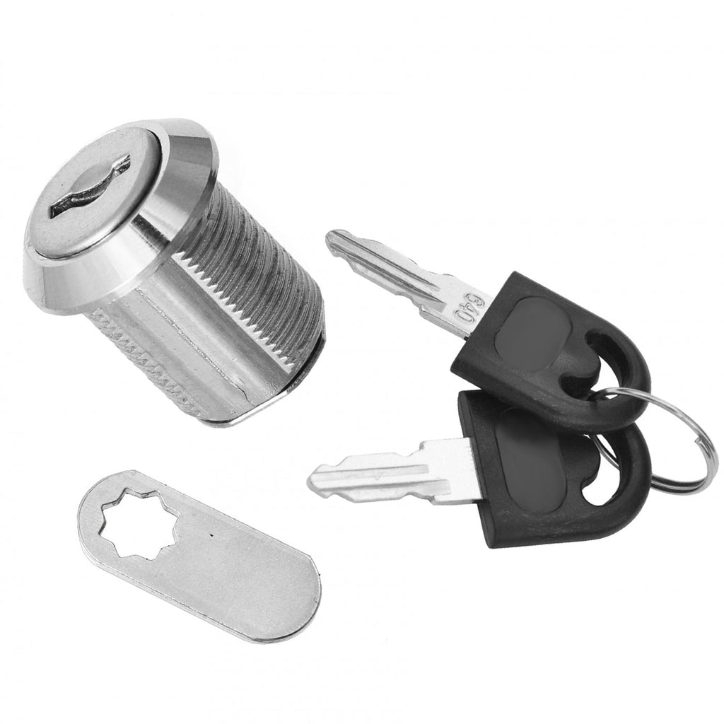 Zámek na skříň s rovnou kličkou 19x20mm, chromovaný