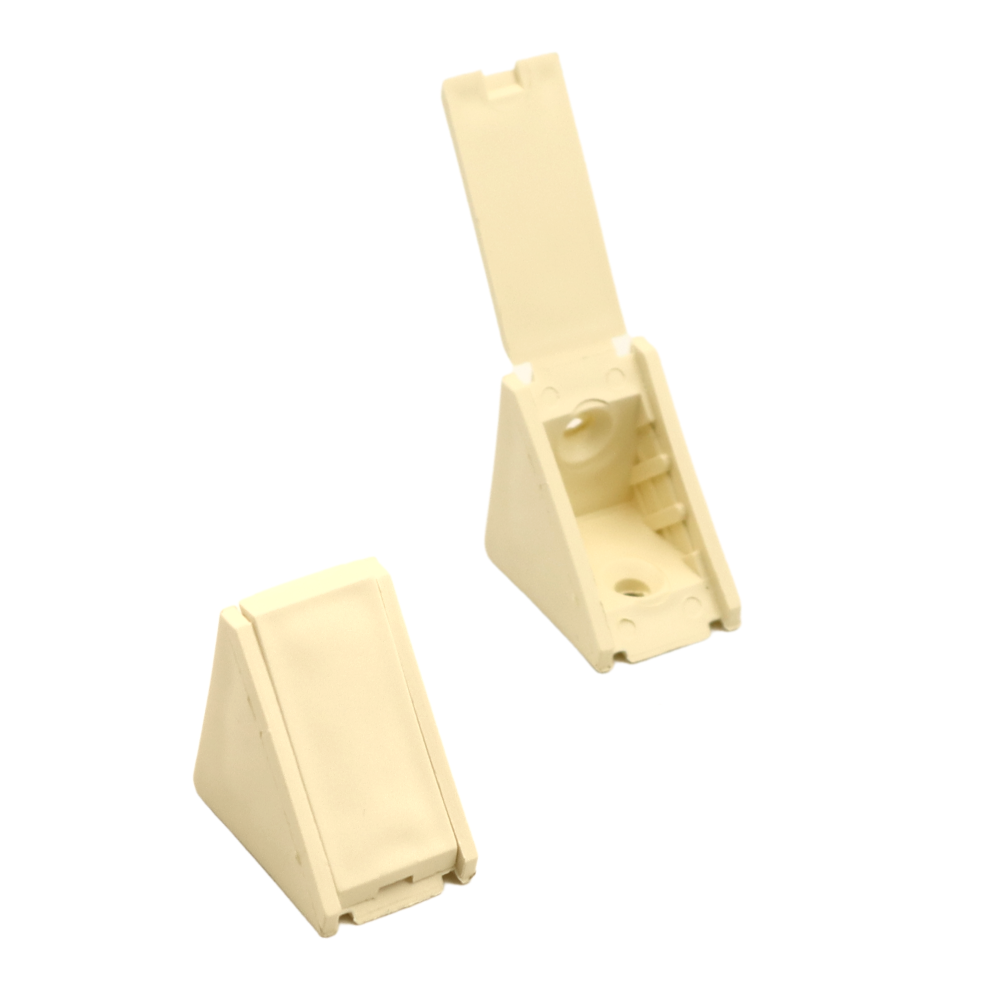 Kabinetové rohové spony plastové - Vanilka 1000 kusů