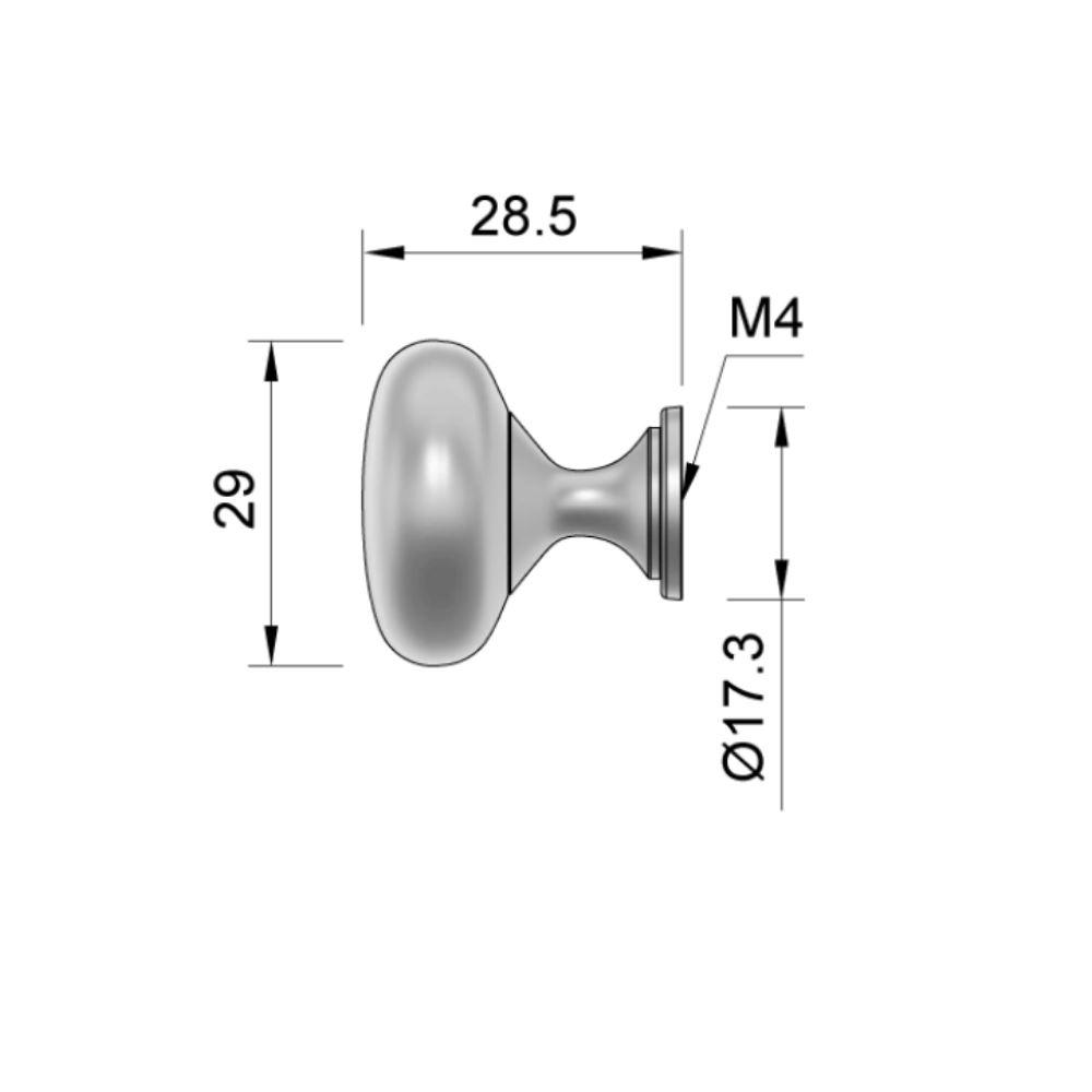 Klika na skříňku - saténová