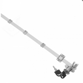 Centrální zámek pro 4 šuplíky o rozměrech 19x20 mm, 800 mm páska, chromovaný.