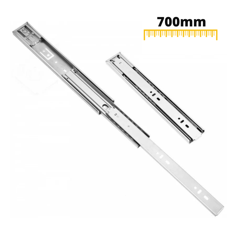 Výsuvy zásuvek push to open 700 mm - H45 (pravá a levá strana)