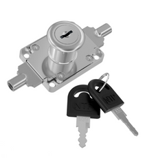 Prodlužovací zámek na tyč 19x22mm, 2 tyče L-1000mm, chromované.