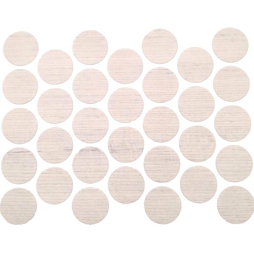 Samolepící krytky na šrouby - starobílá 18mm