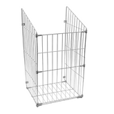 Skládací koš na prádlo 40 cm - chrom