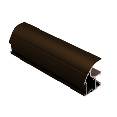 GABRIEL 10mm Vertikální hliníkový profil s rukojetí 270cm - kognakově anodizovaný