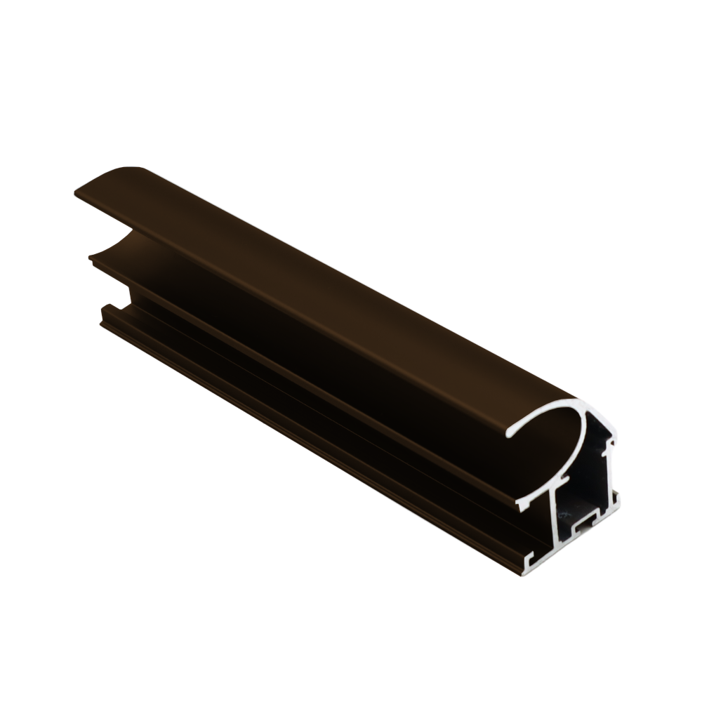 GABRIEL 10mm Vertikální hliníkový profil s rukojetí 270cm - kognakově anodizovaný