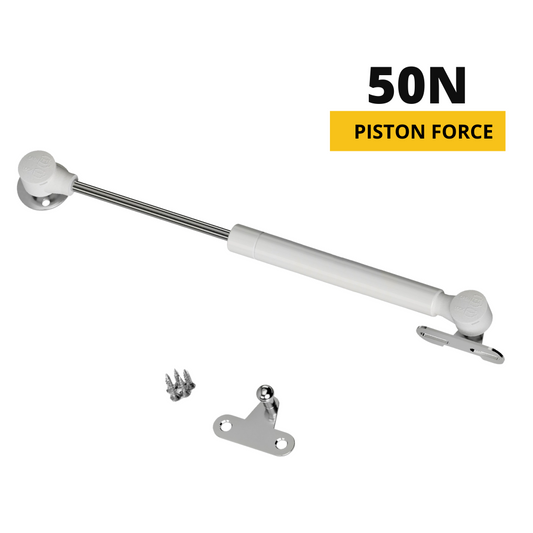 Plynový tlumič 250 mm bílý - 50 N (2) – Furnica