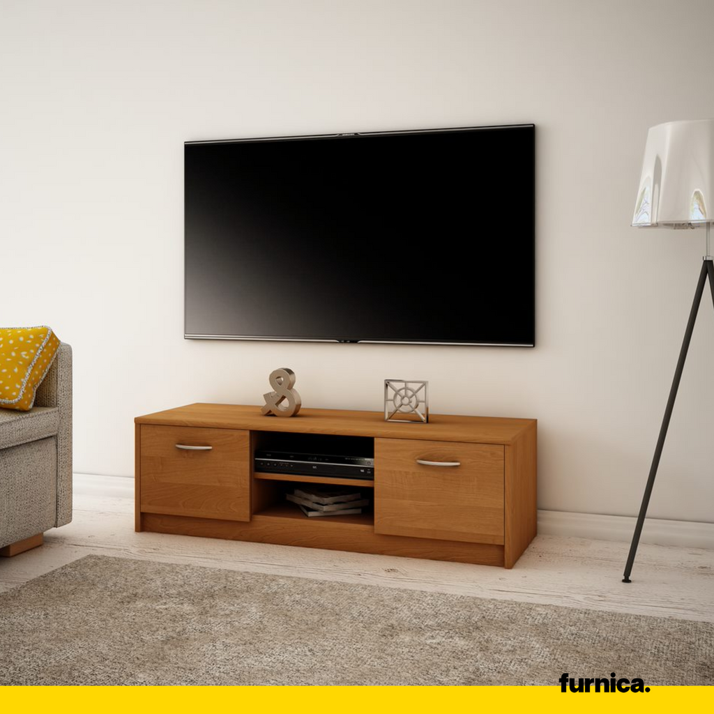 GRACE - TV stojan s 2 dveřmi a 1 poličkou - Olše V36cm Š120cm H41cm