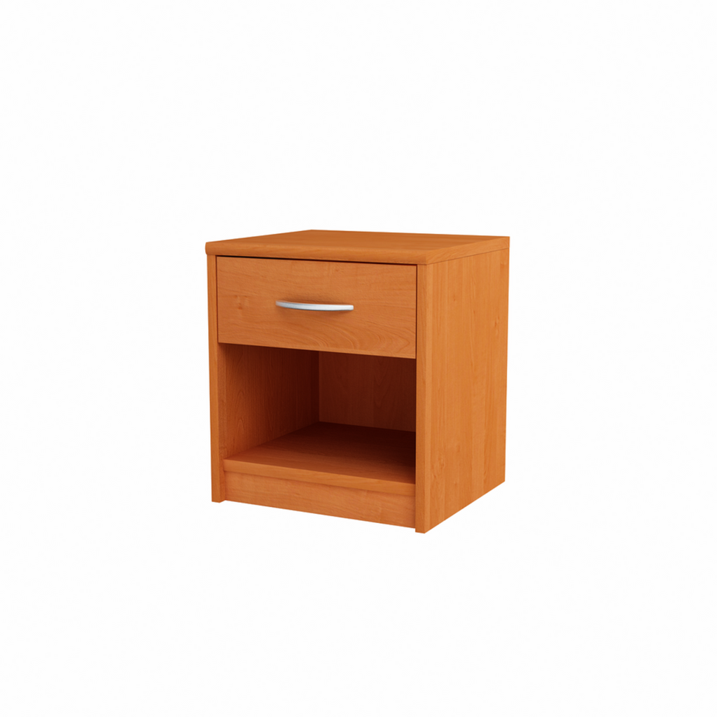 JULIA - Noční stolek - Stolík vedle postele s 1 šuplíkem - Olše H45cm Š39cm D35cm