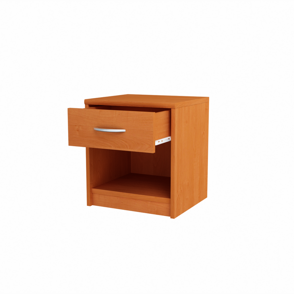 JULIA - Noční stolek - Stolík vedle postele s 1 šuplíkem - Olše H45cm Š39cm D35cm