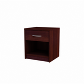 JULIA - Noční stolek - Stolík vedle postele s 1 šuplíkem - Wenge H45cm W39cm D35cm