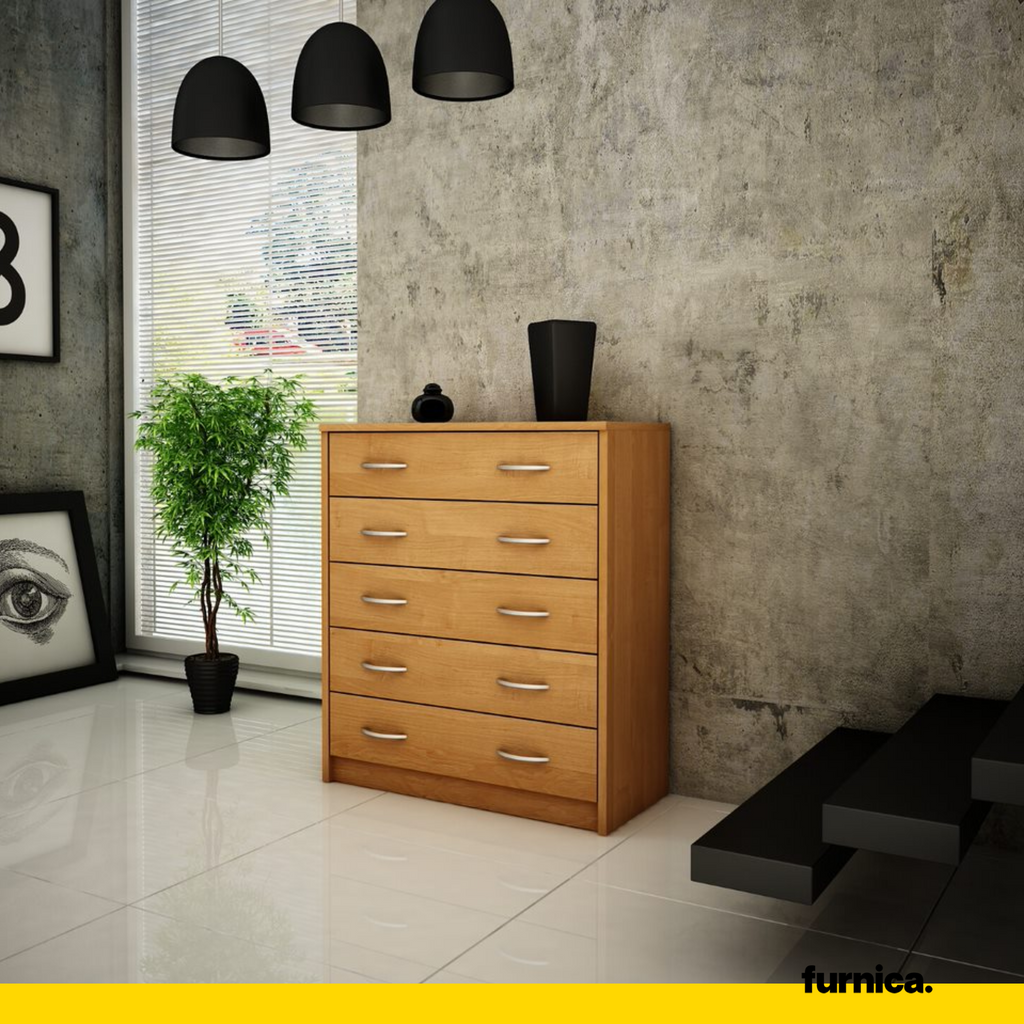 JULIA - Botník na boty - 5 úrovní úložného prostoru - Olše V85cm Š74cm H35cm