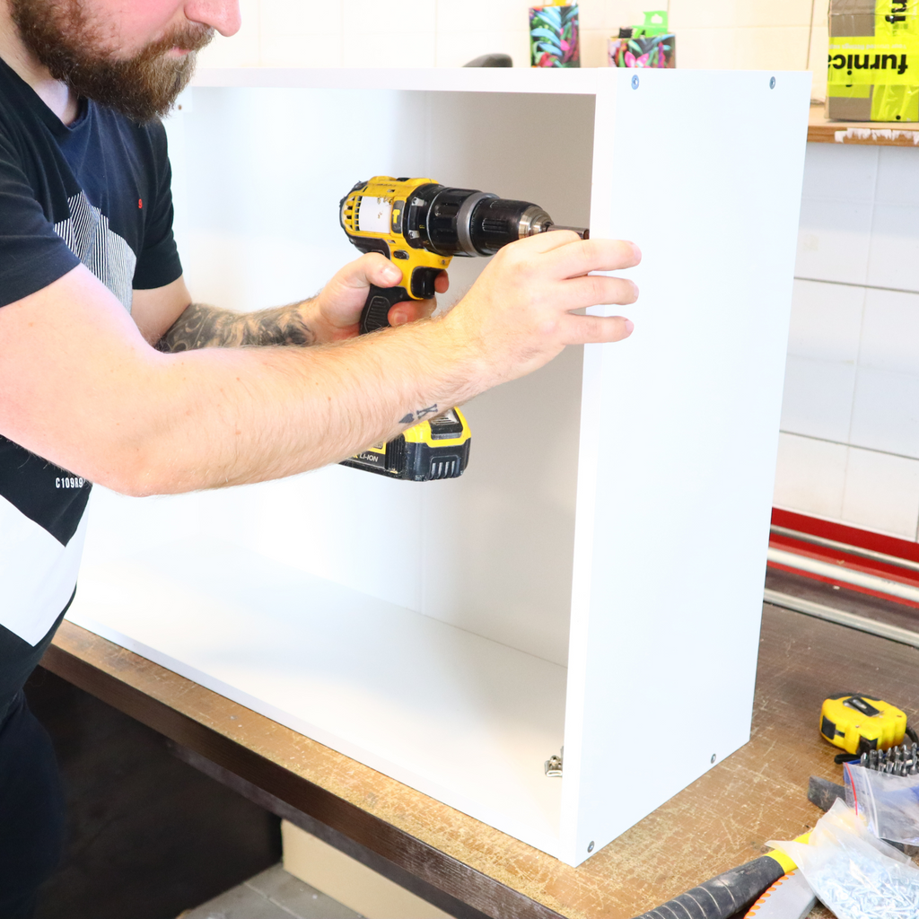 GONZO - Kuchyňská sestava - antracitová s pracovní deskou - 6 jednotek - 200 cm