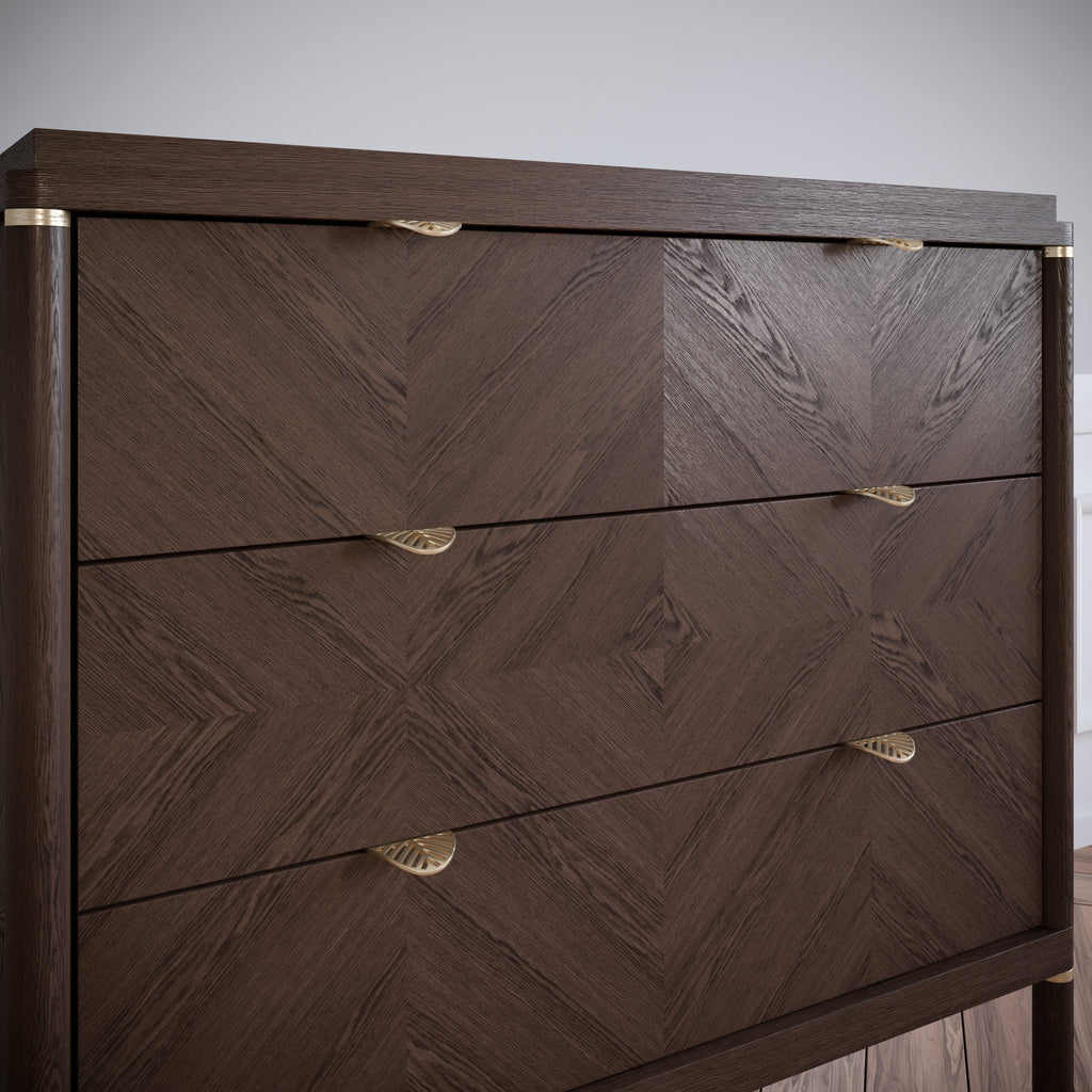 LEAF Edge Pull Nábytková rukojeť 32 mm (celková délka 60 mm) - Mosazná zlatá