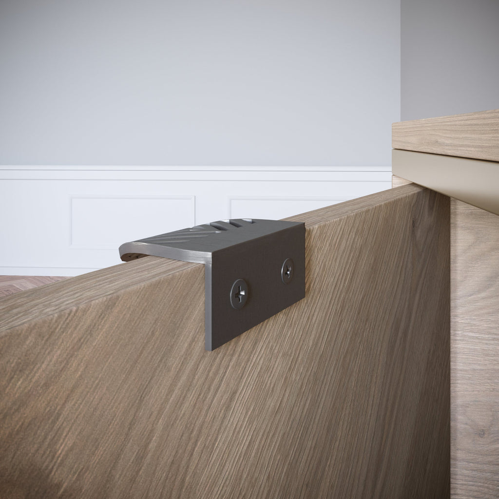 LEAF Edge Pull Nábytková rukojeť 32 mm (celková délka 60 mm) - Perlově matný stříbrný